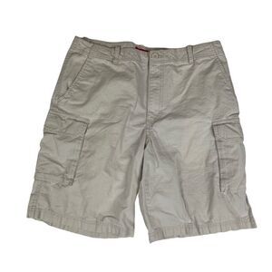 IZOD Cargo Shorts Cotton Beige Men's Size 34